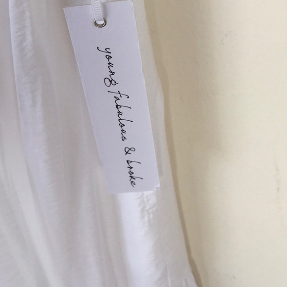 NWT Young Fabulous & Broke White Dress - Picture 3 of 7